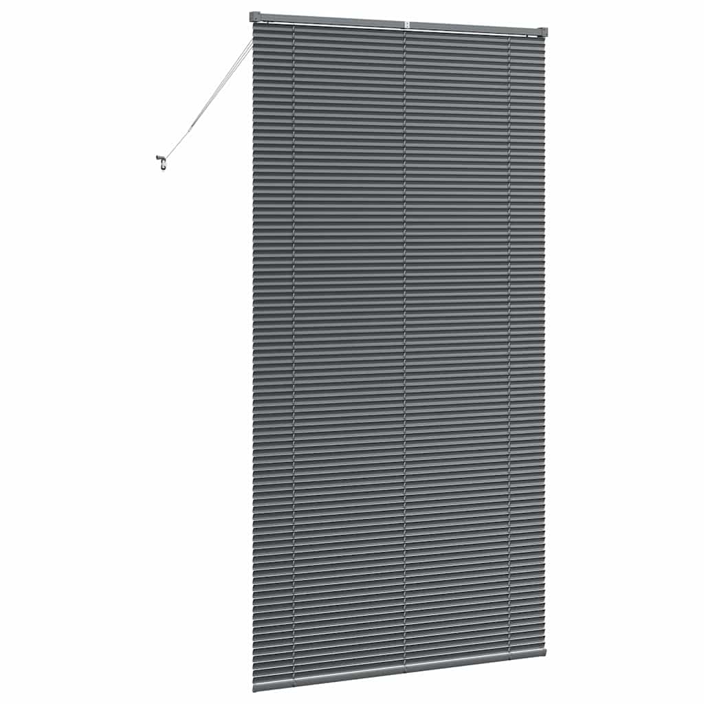 Persienner Mørkegrå 220 x 110 cm 25 mm Aluminium