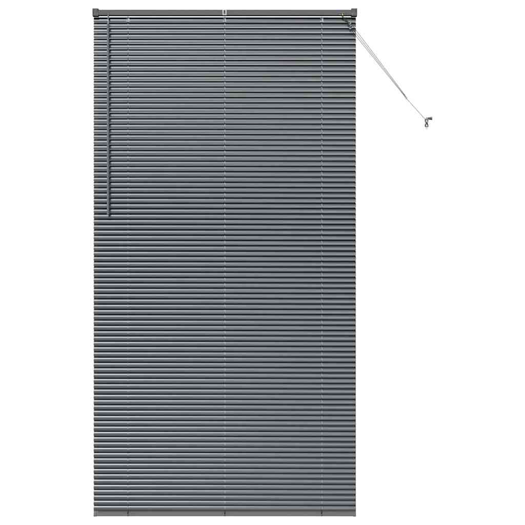 Persienner Mørkegrå 220 x 120 cm 25 mm Aluminium