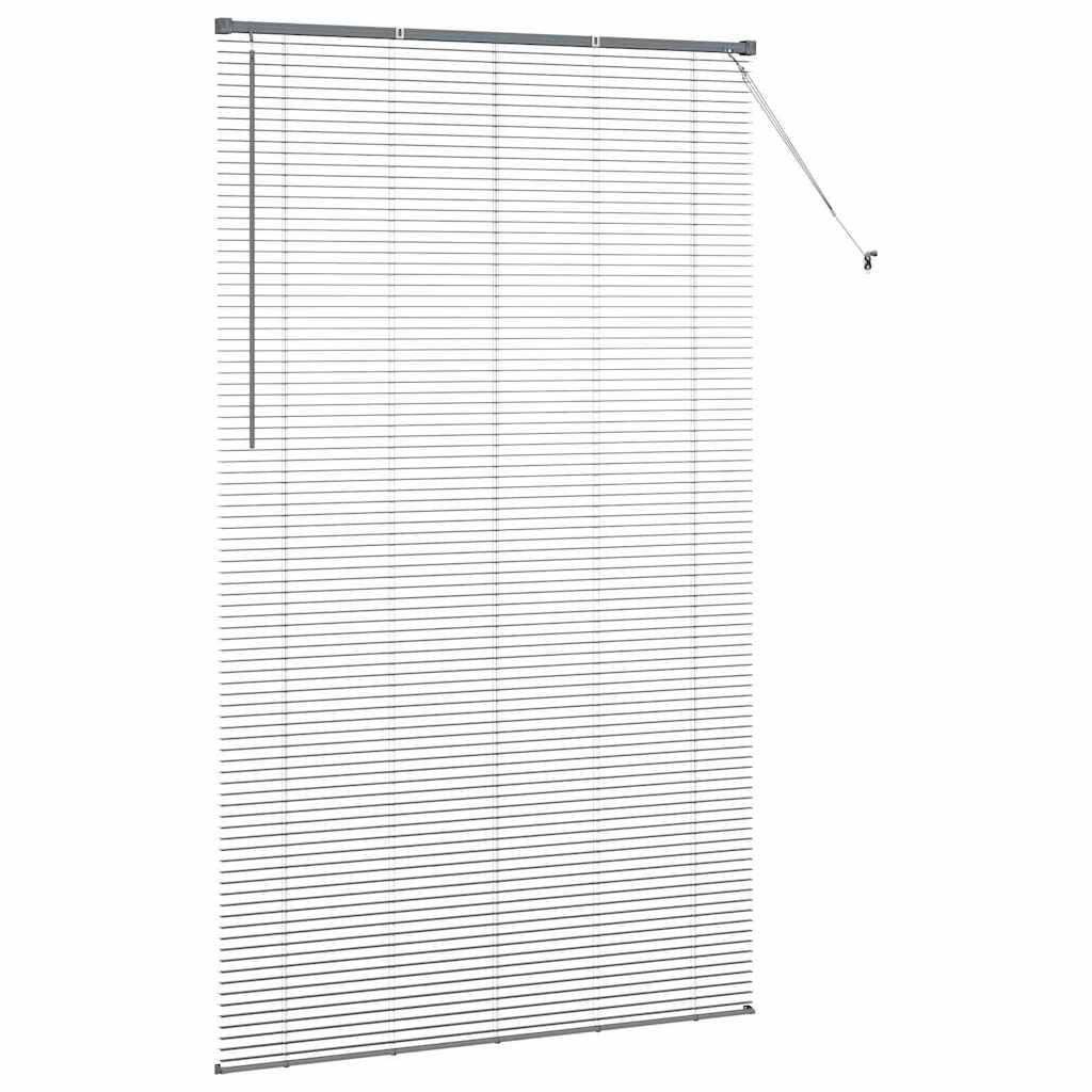 Persienner Mørkegrå 220 x 135 cm 25 mm Aluminium