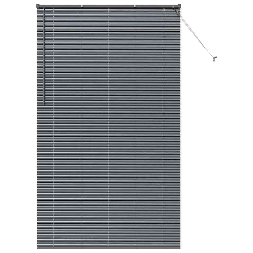 Persienner Mørkegrå 220 x 135 cm 25 mm Aluminium
