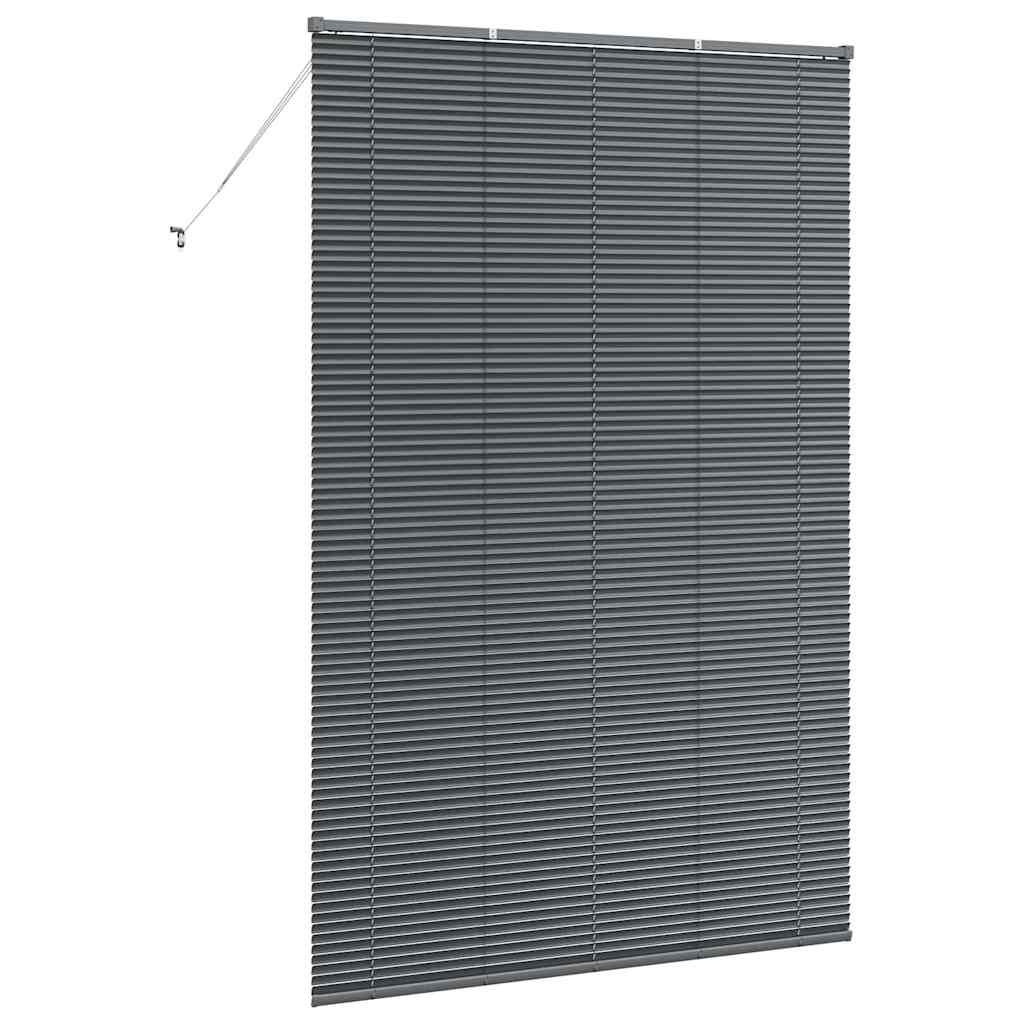 Persienner Mørkegrå 220 x 140 cm 25 mm Aluminium