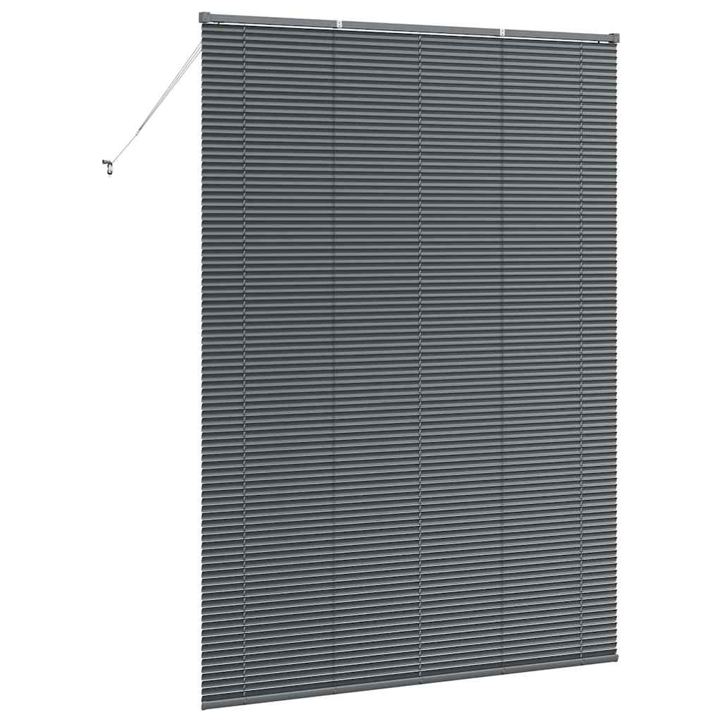 Persienner Mørkegrå 220 x 155 cm 25 mm Aluminium