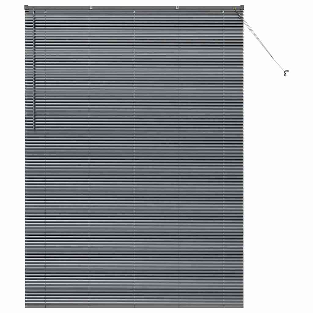 Persienner Mørkegrå 220 x 155 cm 25 mm Aluminium