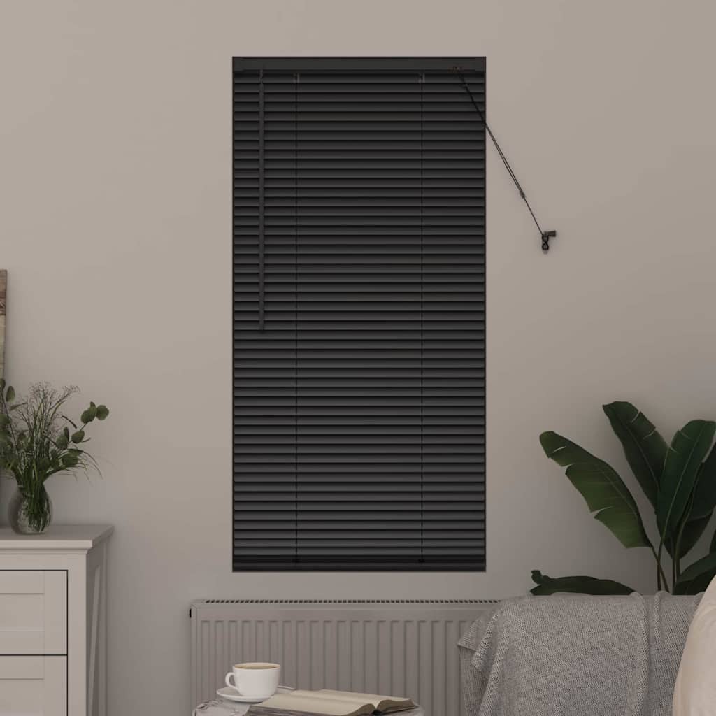 Persienner Sort 60 x 2,5 x 130 cm 25 mm Aluminium