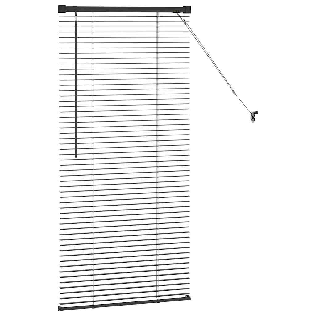 Persienner Sort 60 x 2,5 x 130 cm 25 mm Aluminium
