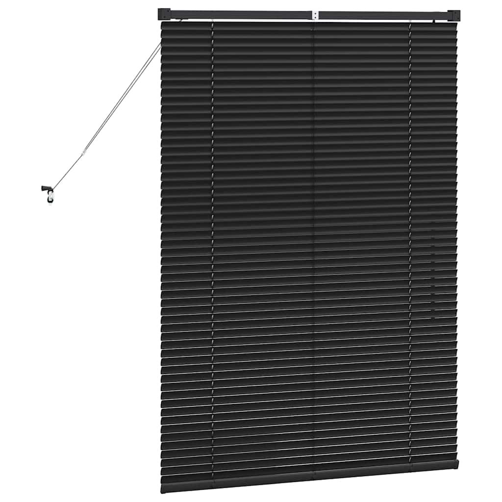 Persienner Sort 130 x 95 cm 25 mm Aluminium
