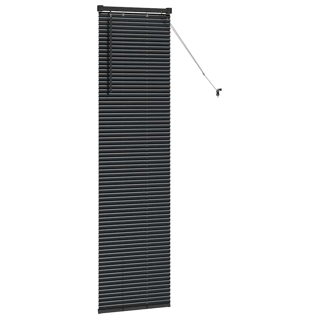Persienner Sort 175 x 45 cm 25 mm Aluminium