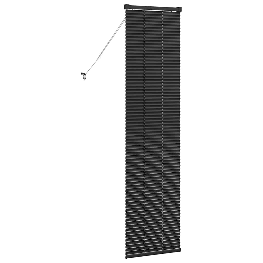 Persienner Sort 175 x 45 cm 25 mm Aluminium