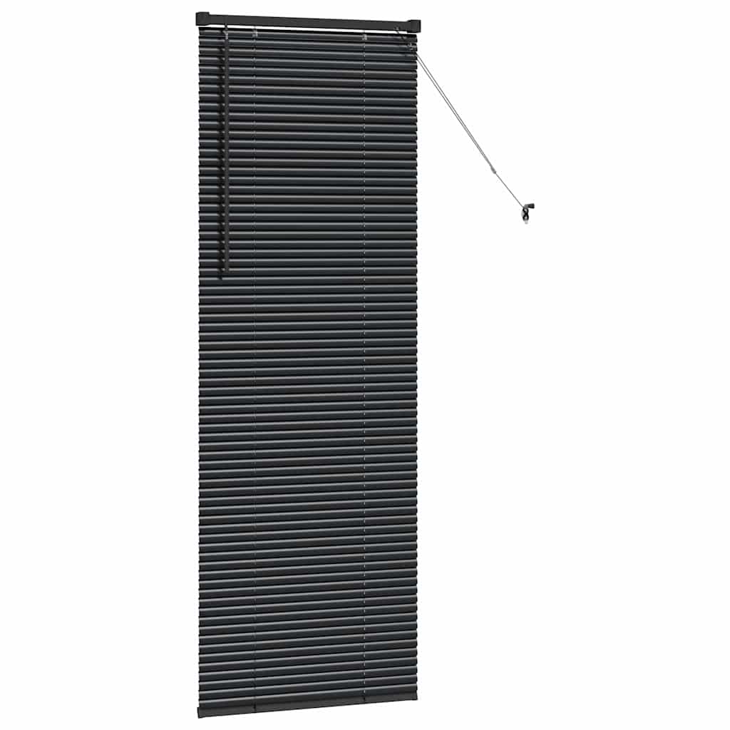 Persienner Sort 175 x 65 cm 25 mm Aluminium