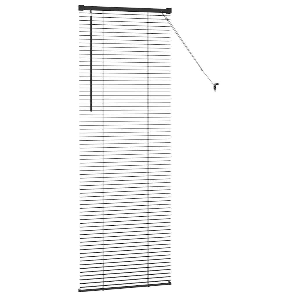 Persienner Sort 175 x 65 cm 25 mm Aluminium