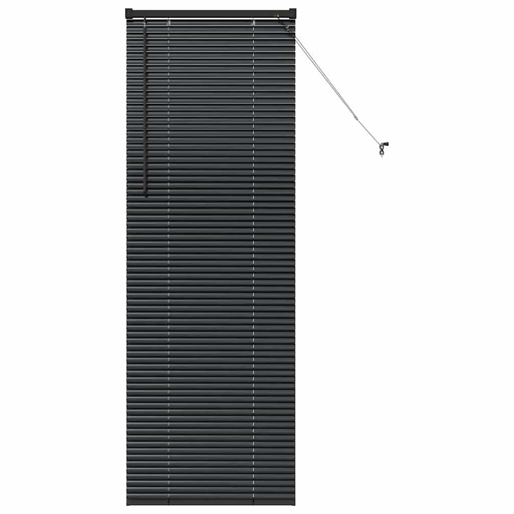 Persienner Sort 175 x 65 cm 25 mm Aluminium