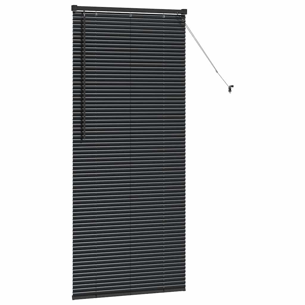 Persienner Sort 175 x 70 cm 25 mm Aluminium
