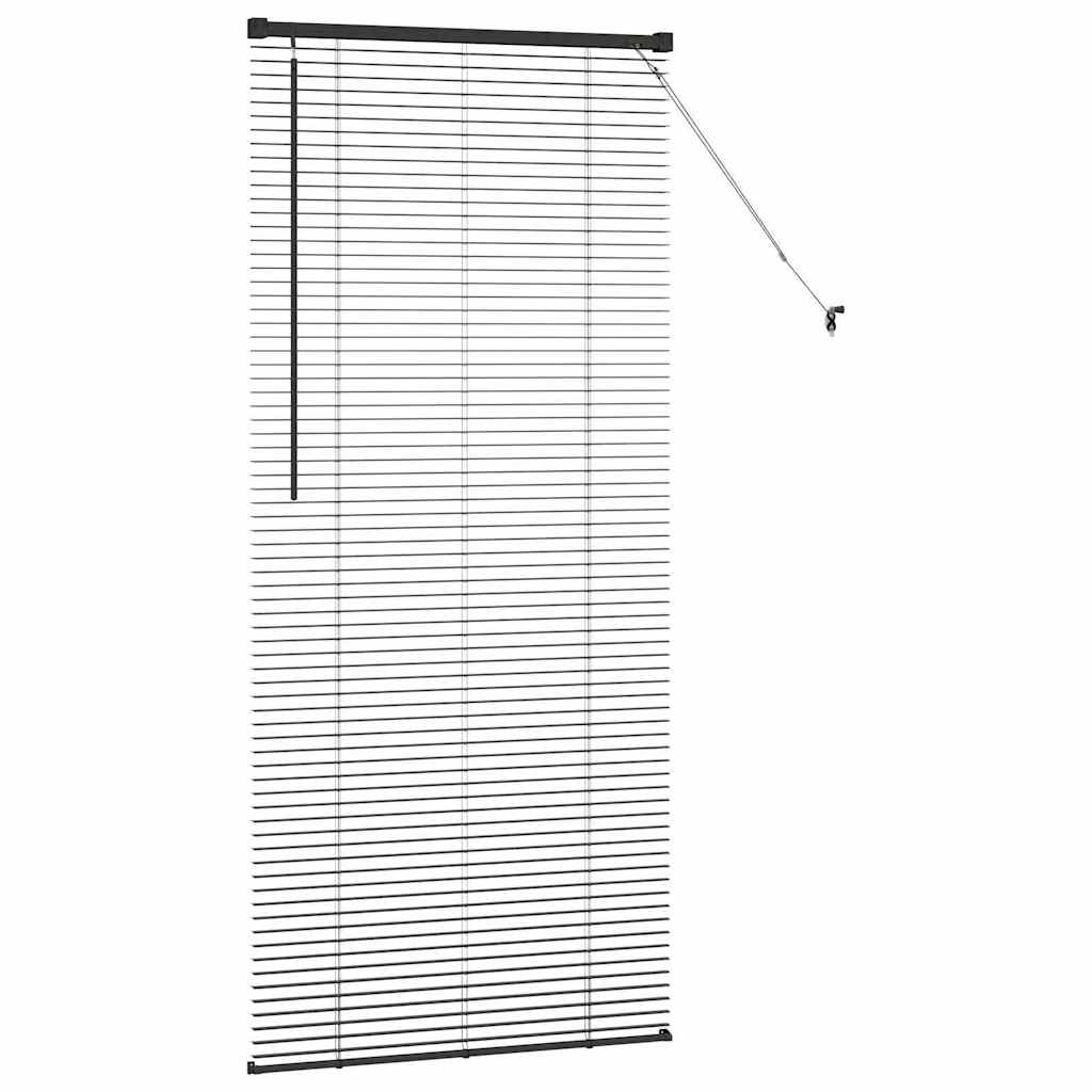 Persienner Sort 175 x 80 cm 25 mm Aluminium