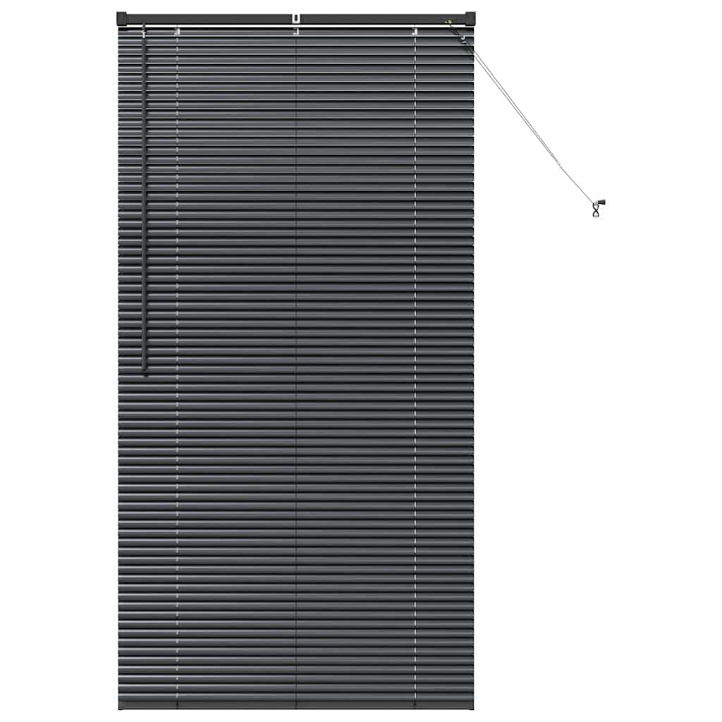 Persienner Sort 175 x 90 cm 25 mm Aluminium