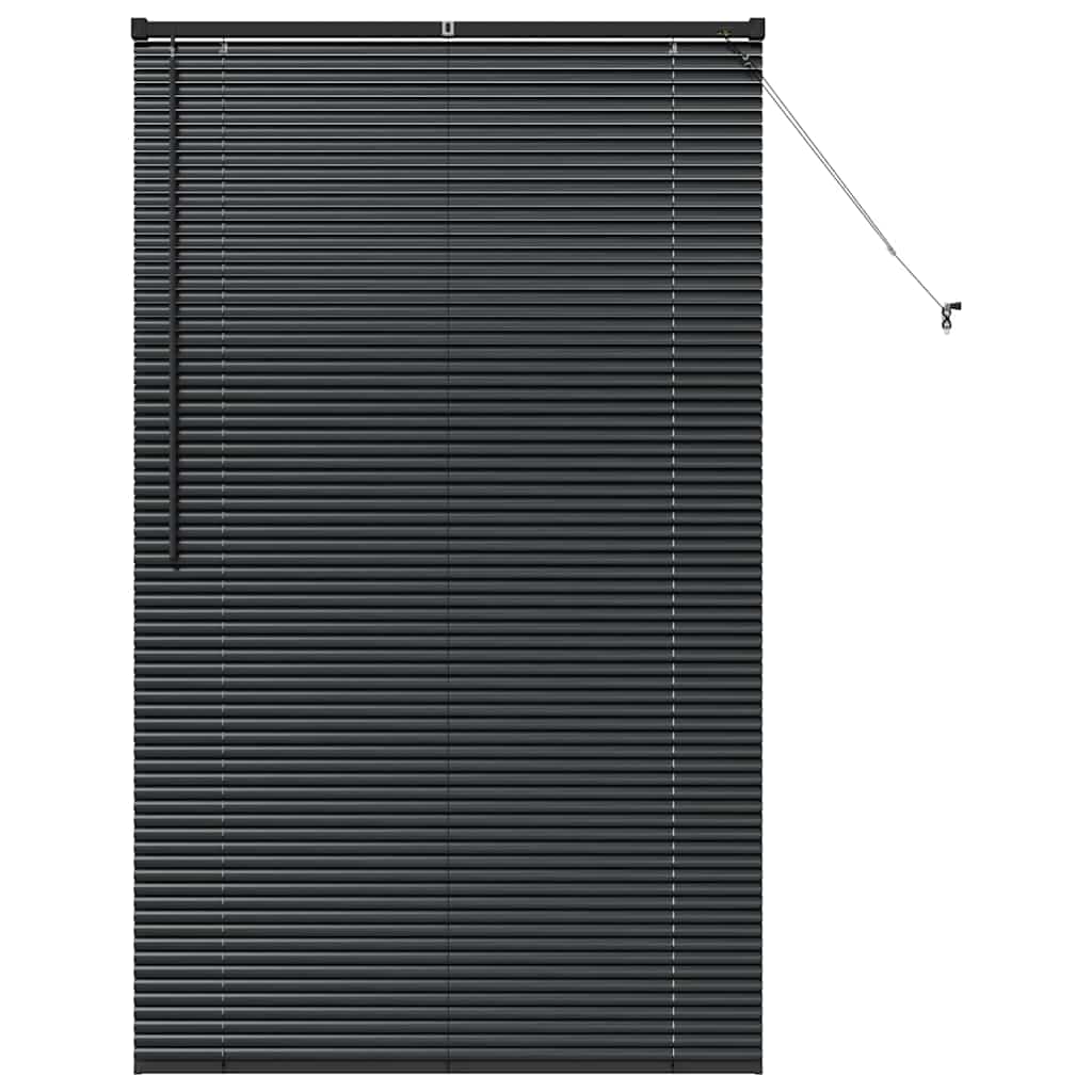 Persienner Sort 175 x 100 cm 25 mm Aluminium