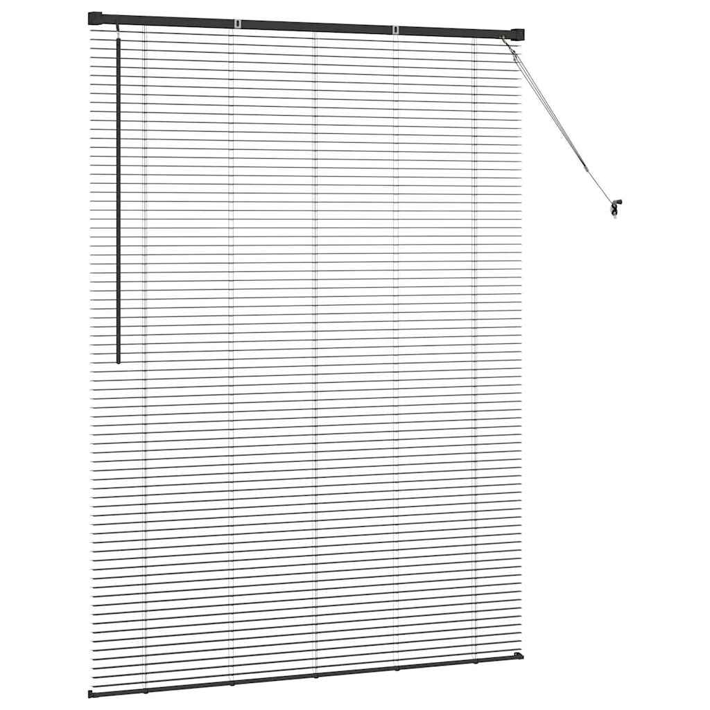 Persienner Sort 175 x 125 cm 25 mm Aluminium