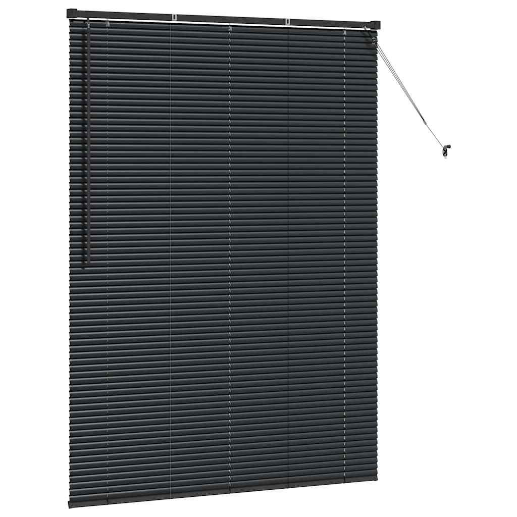 Persienner Sort 175 x 135 cm 25 mm Aluminium
