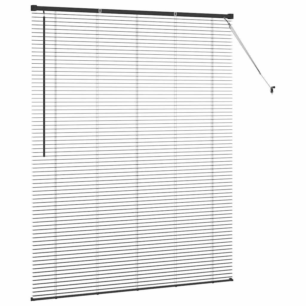 Persienner Sort 175 x 145 cm 25 mm Aluminium