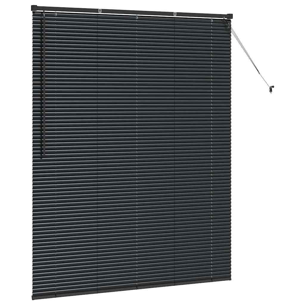 Persienner Sort 175 x 150 cm 25 mm Aluminium