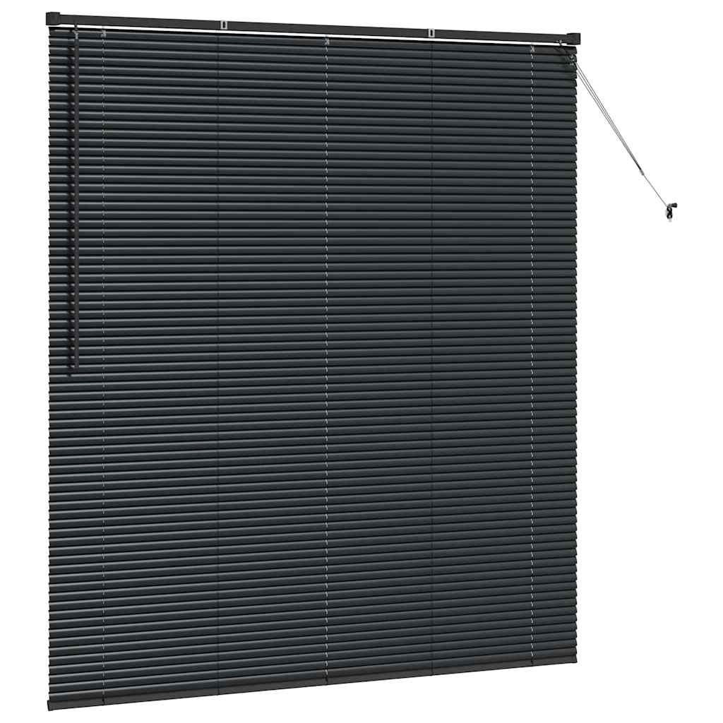 Persienner Sort 175 x 155 cm 25 mm Aluminium