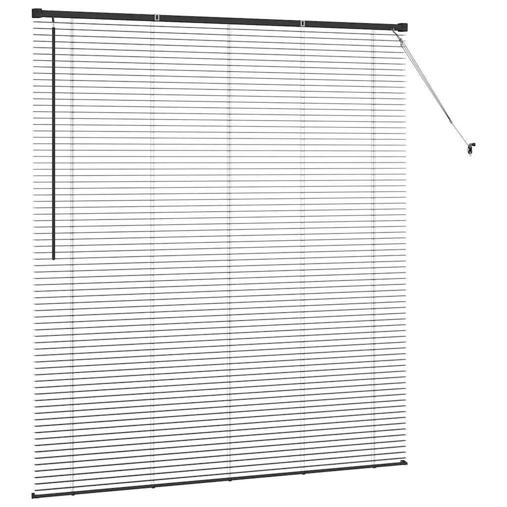 Persienner Sort 175 x 160 cm 25 mm Aluminium