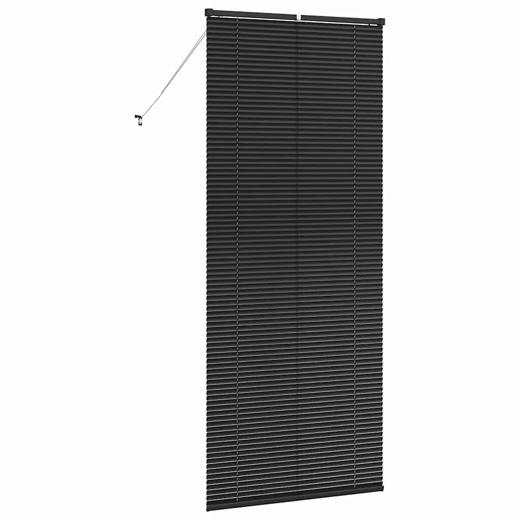Persienner Sort 220 x 85 cm 25 mm Aluminium