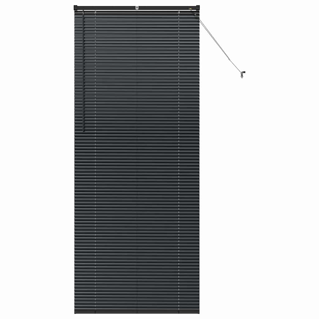 Persienner Sort 220 x 95 cm 25 mm Aluminium