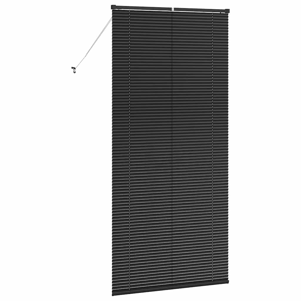 Persienner Sort 220 x 105 cm 25 mm Aluminium
