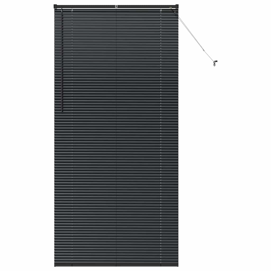 Persienner Sort 220 x 105 cm 25 mm Aluminium