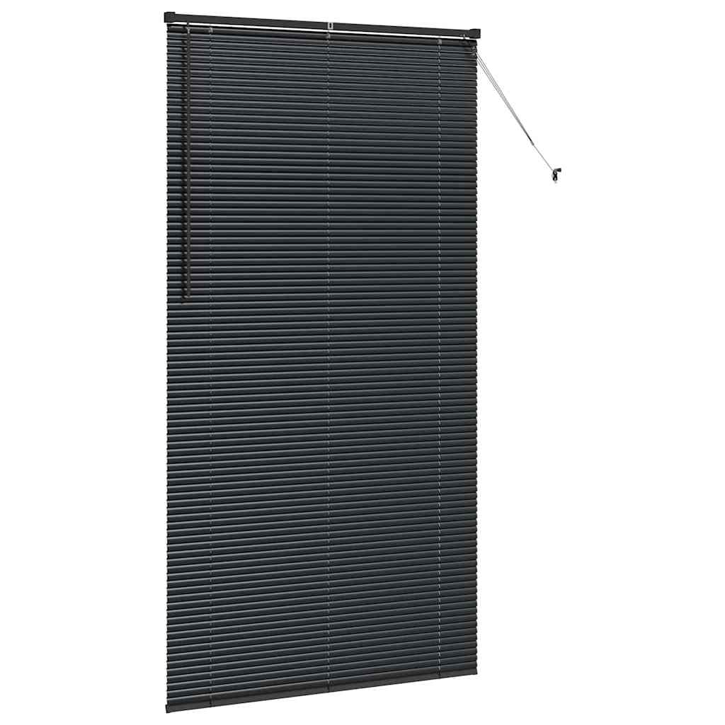 Persienner Sort 220 x 115 cm 25 mm Aluminium