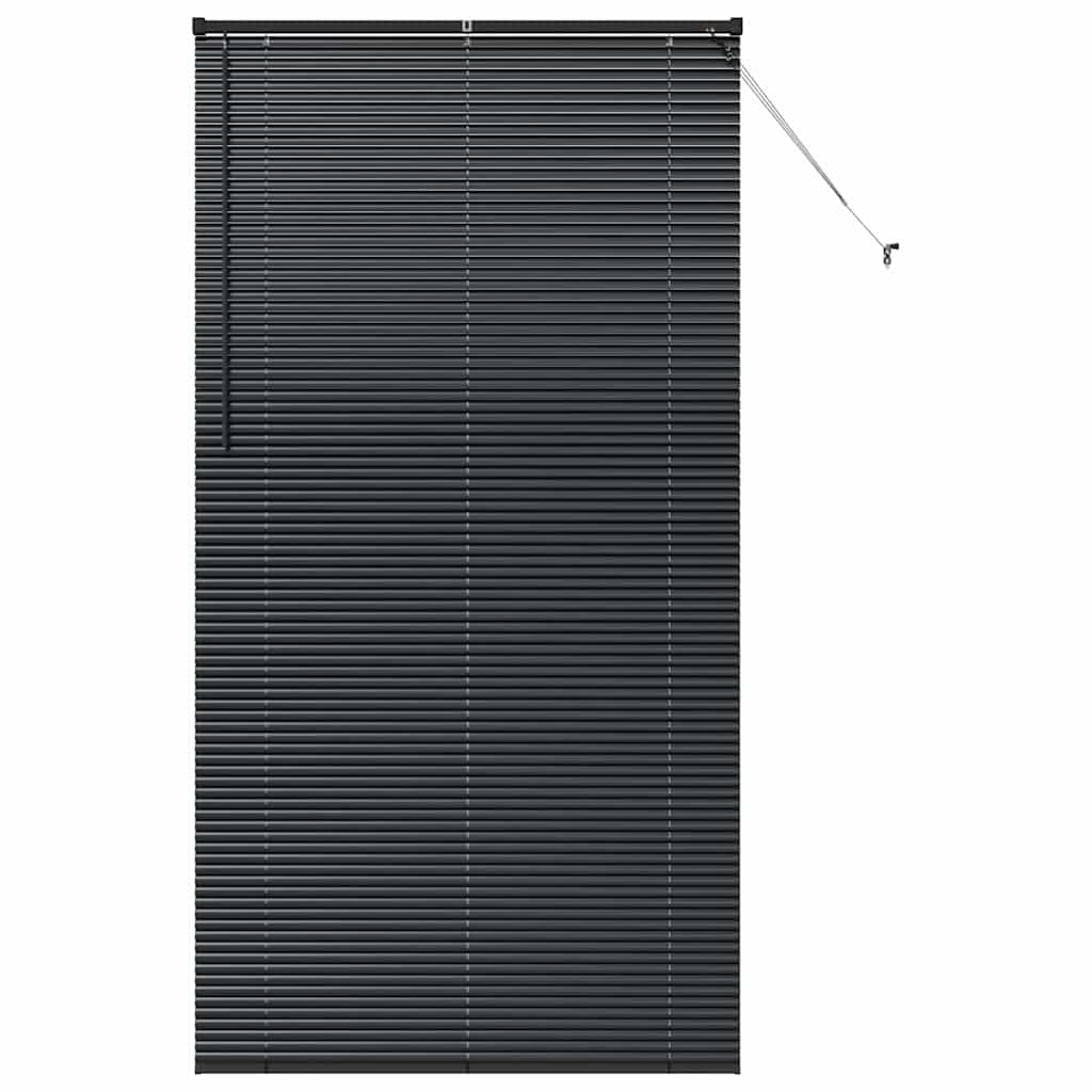 Persienner Sort 220 x 115 cm 25 mm Aluminium