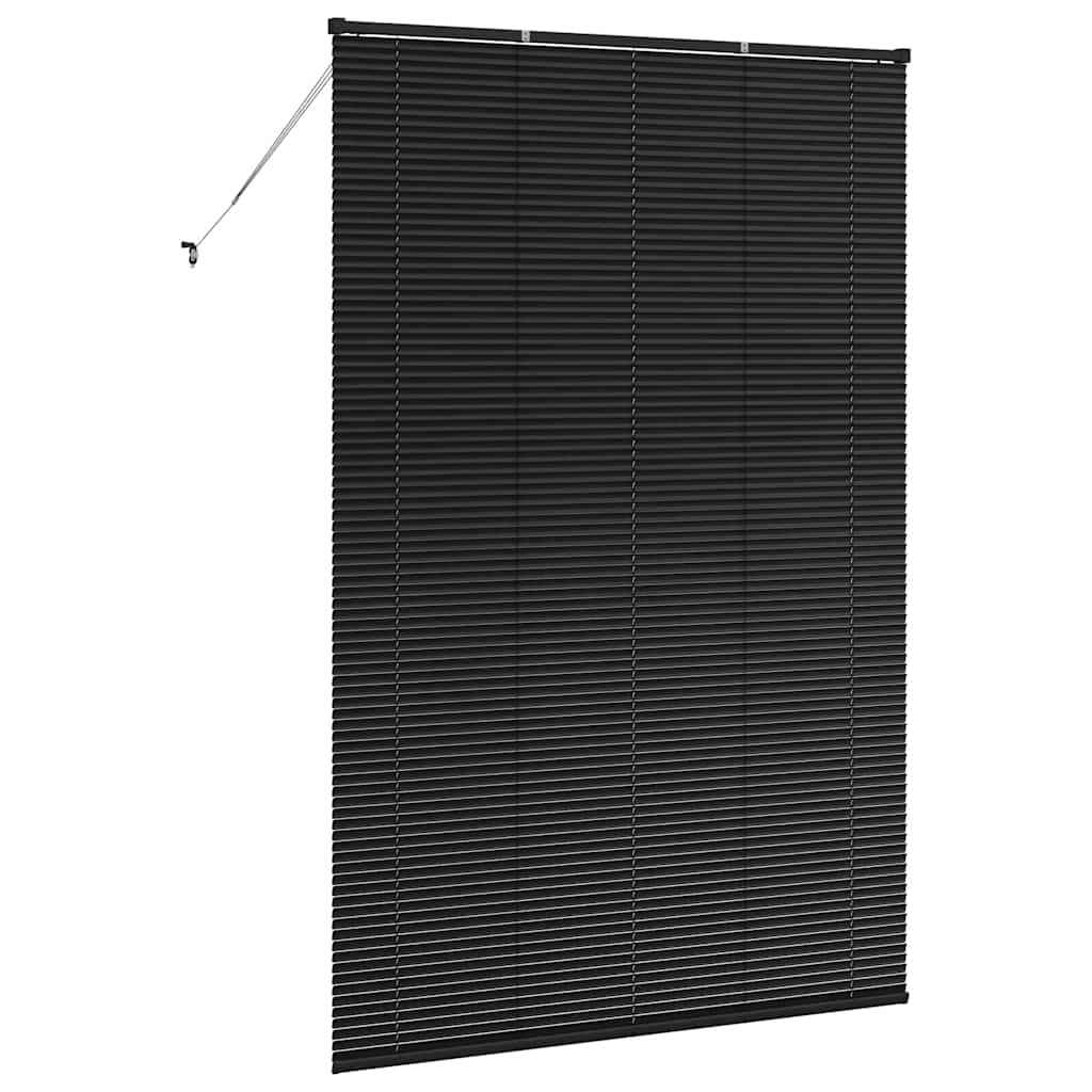 Persienner Sort 220 x 140 cm 25 mm Aluminium