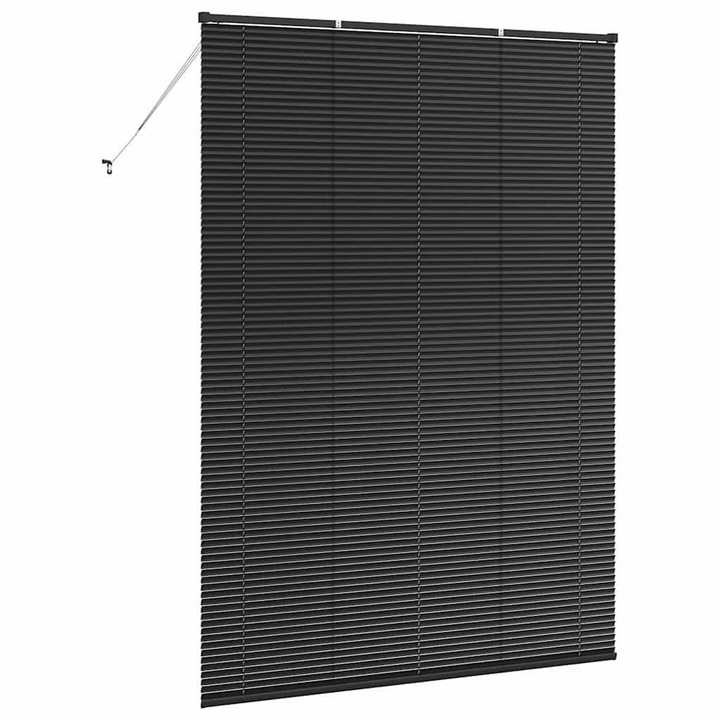 Persienner Sort 220 x 155 cm 25 mm Aluminium