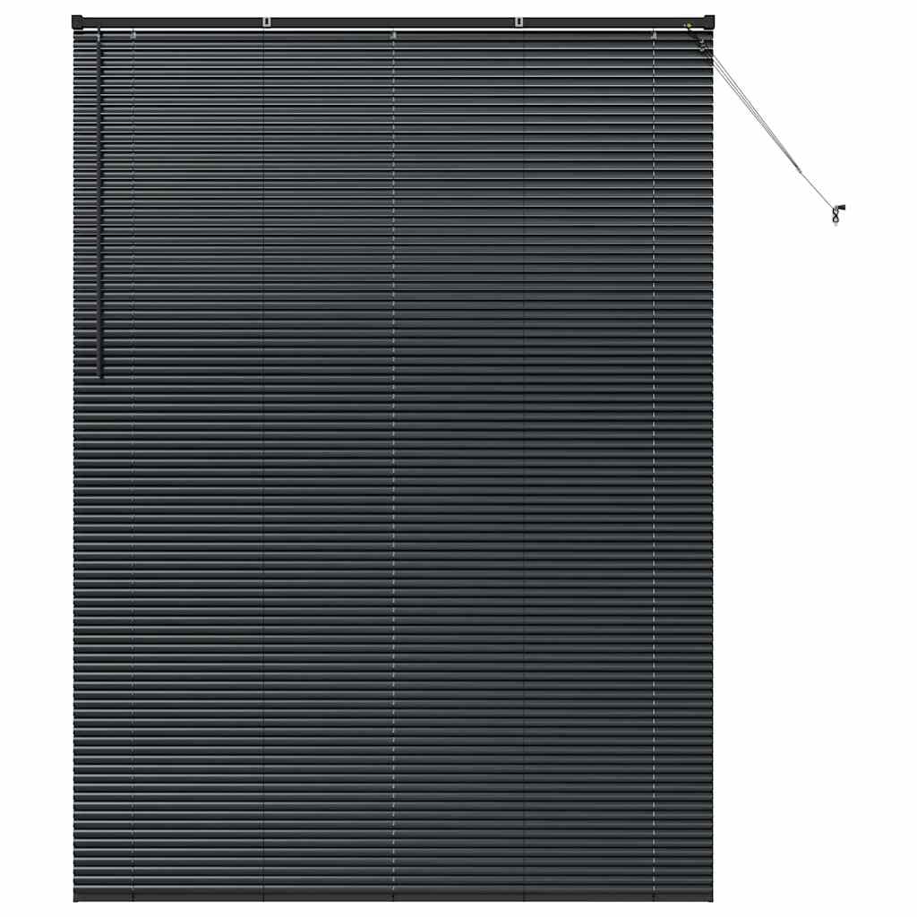 Persienner Sort 220 x 155 cm 25 mm Aluminium