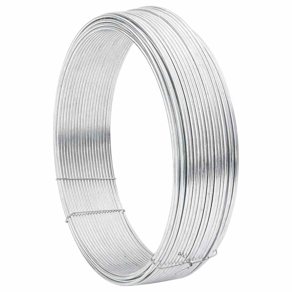 Tremmebindingswire Sølv 33 m Hurtigt dyppet galvaniseret kabel