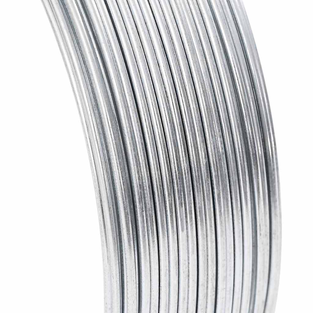 Tremmebindingswire Sølv 80 m Hurtigt dyppet galvaniseret kabel