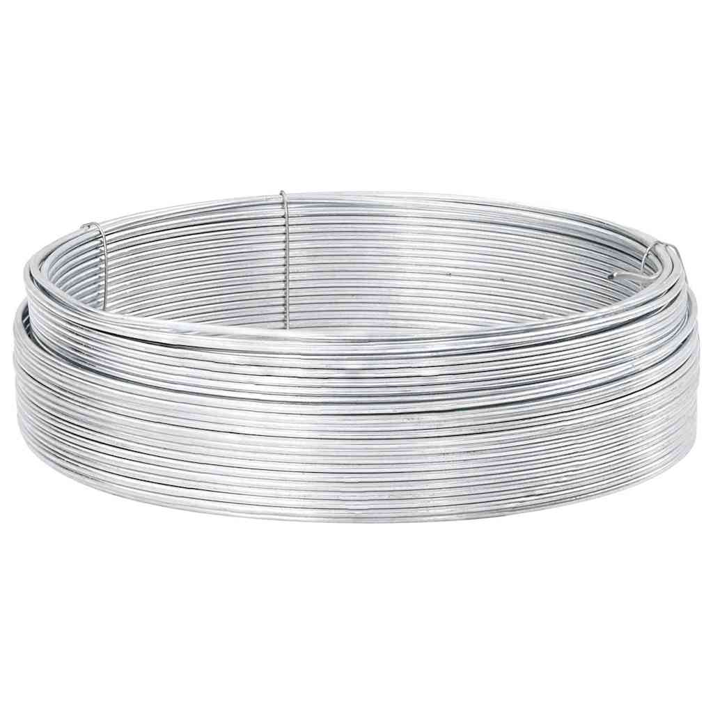 Tremmebindingswire Sølv 80 m Hurtigt dyppet galvaniseret kabel