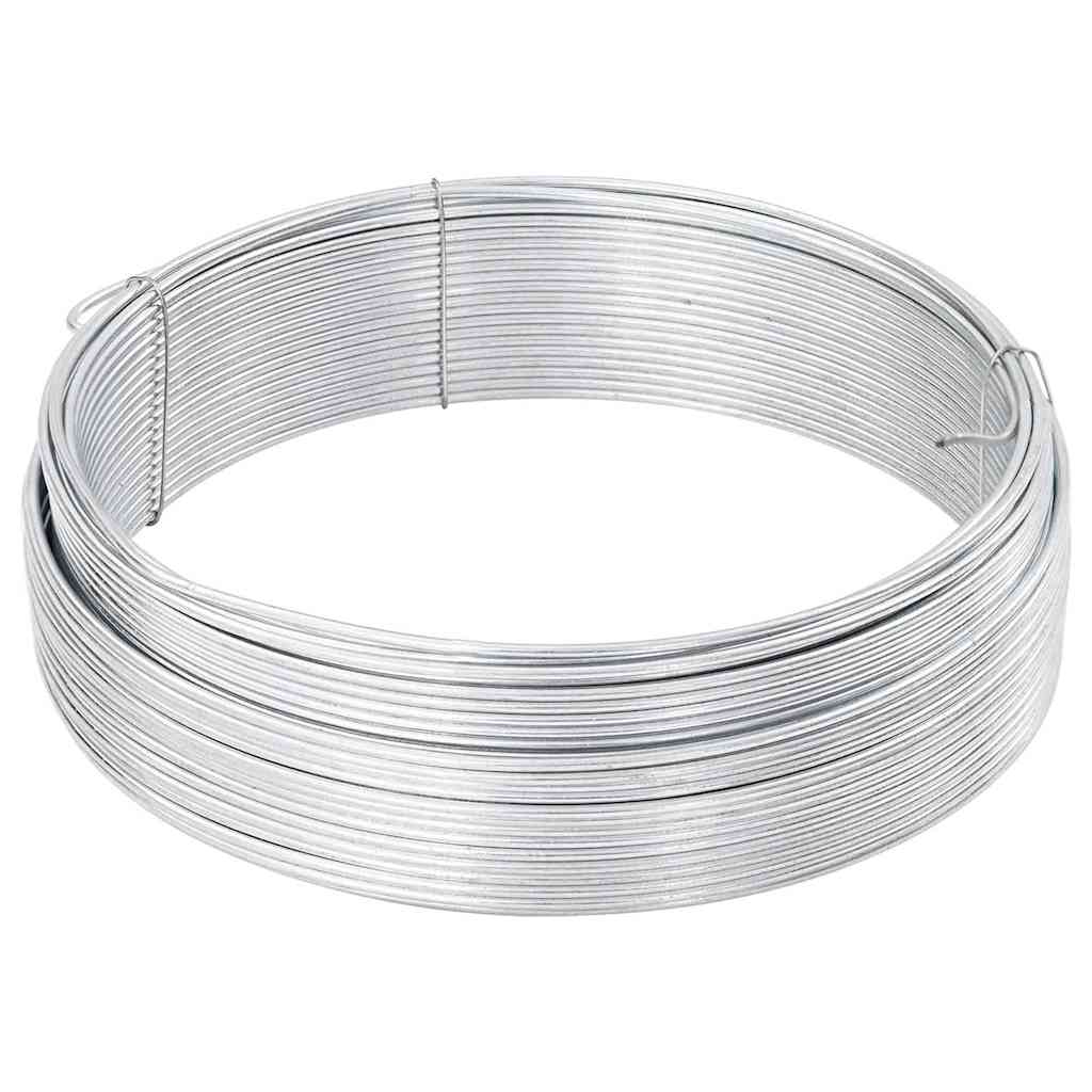 Tremmebindingswire Sølv 80 m Hurtigt dyppet galvaniseret kabel