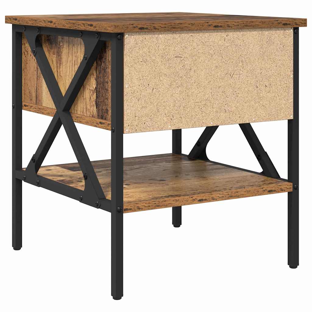 Sengebord 2 stk. Gammelt træ 40 x 42 x 45 cm