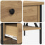 Sengebord artisan eg 40 x 42 x 45 cm Laminat træ og metal