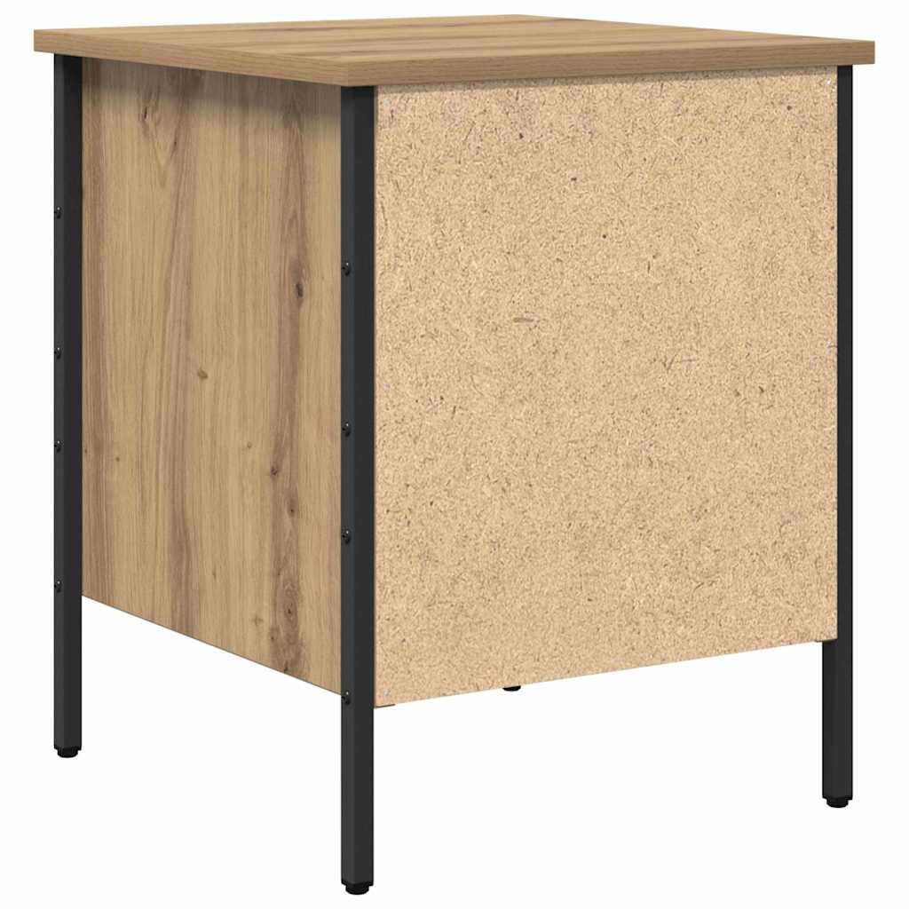 Sengebord artisan eg 40 x 42 x 50 cm Laminat træ og metal