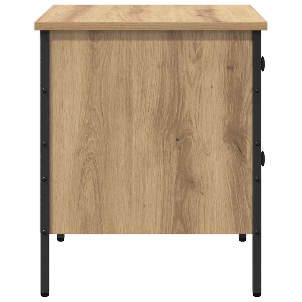 Sengebord artisan eg 40 x 42 x 50 cm Laminat træ og metal