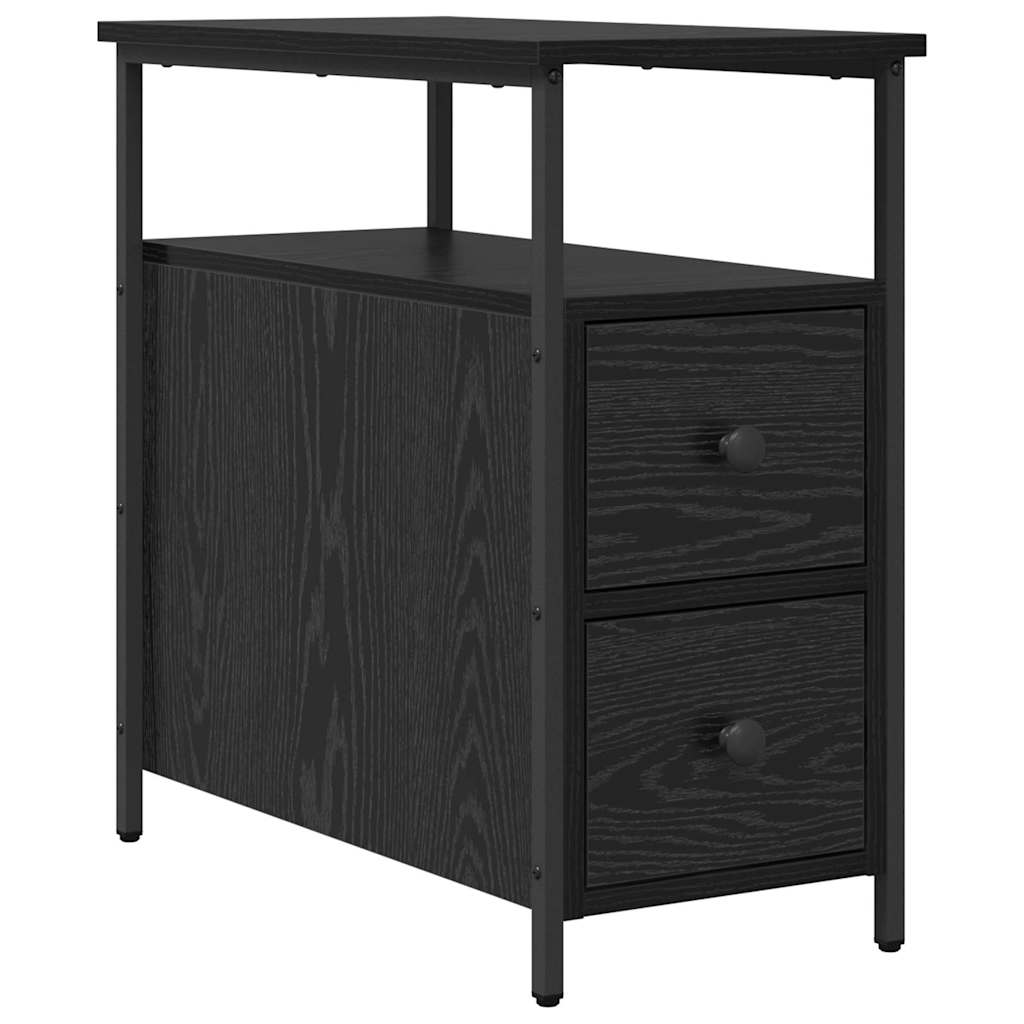 Natskab 2 stk. Sort eg 30 x 60 x 60 cm Konstrueret træ