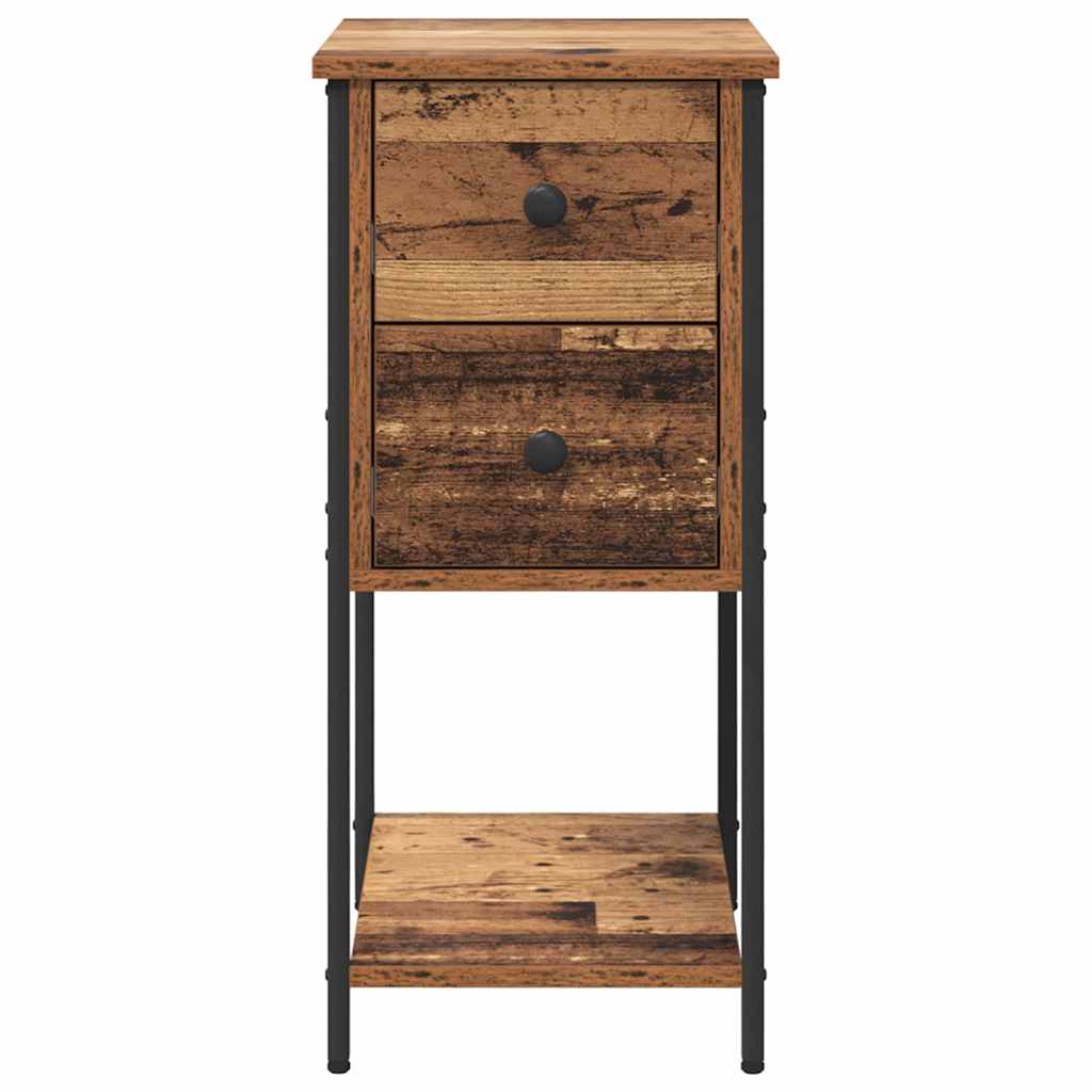 Natskab 2 stk. Gammelt træ 32 x 42 x 70 cm Konstrueret træ