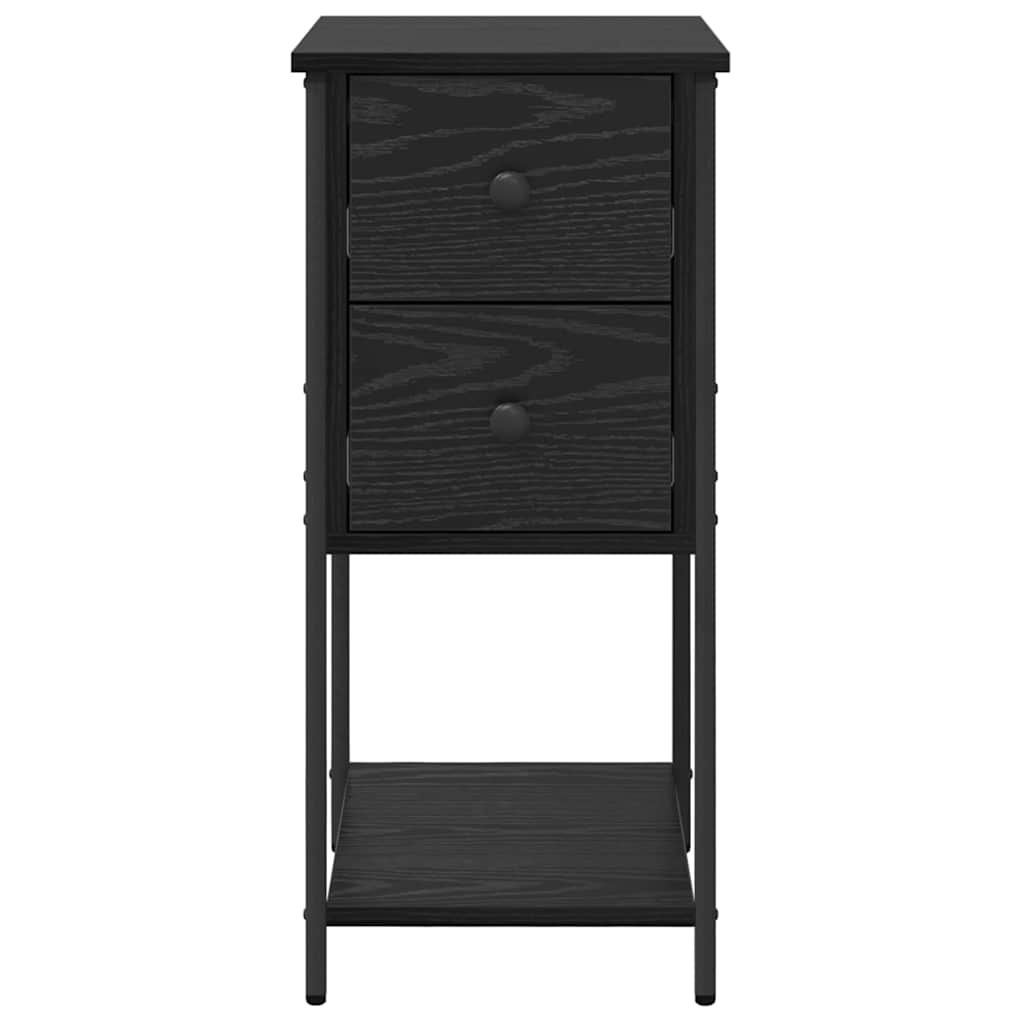 Natskab 2 stk. Sort eg 32 x 42 x 70 cm Konstrueret træ