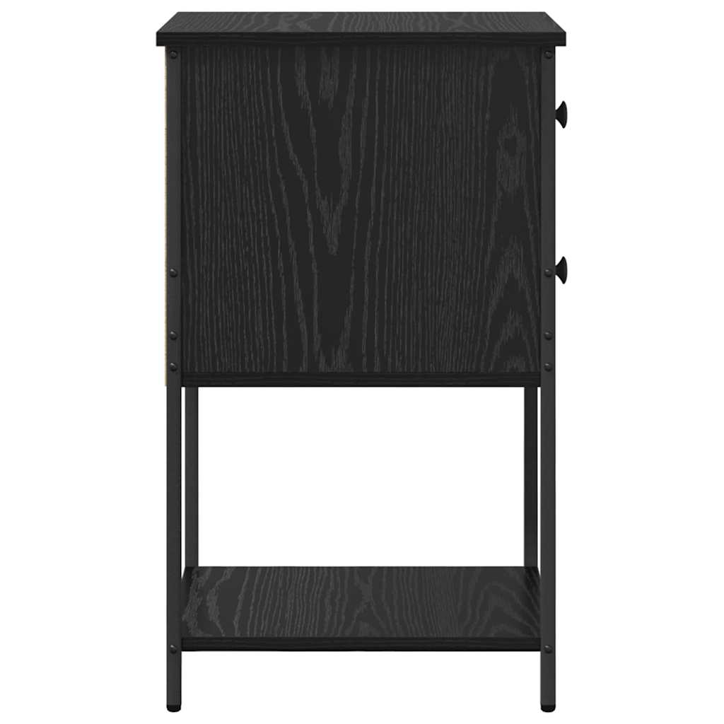 Natskab 2 stk. Sort eg 32 x 42 x 70 cm Konstrueret træ