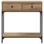 Konsolbord artisan eg 75 x 34,5 x 75 cm Konstrueret træ