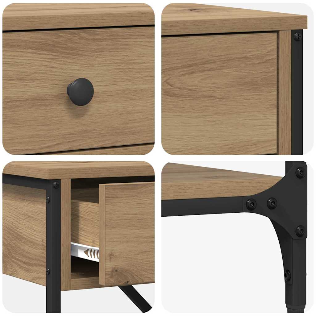 Konsolbord Brun 100 x 34,5 x 75 cm træ