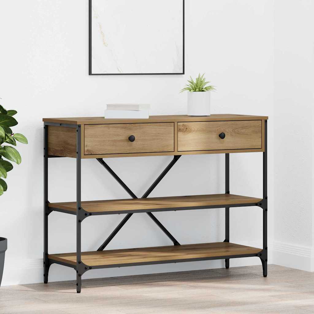 Konsolbord Brun 100 x 34,5 x 75 cm træ