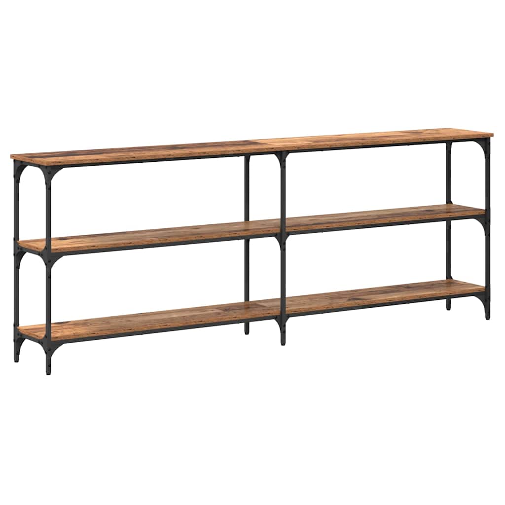 Konsolbord Gammelt træ 200 x 29 x 75 cm Samlet træ og metal